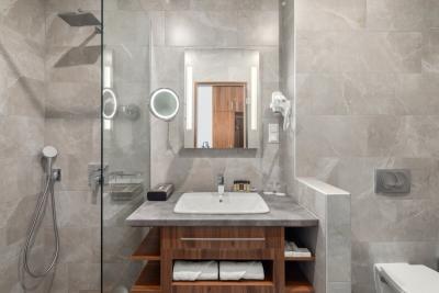 Das schöne Badezimmer des Sirius Hotels am Balaton - ✔️ Sirius Hotel Keszthely **** ✔️ Wellnesshotel in Keszthely